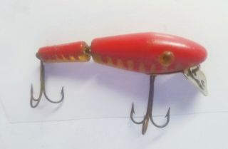 Vintage L&s Bass Master 15 Fishing Lure Tough Color W Glass Eyes