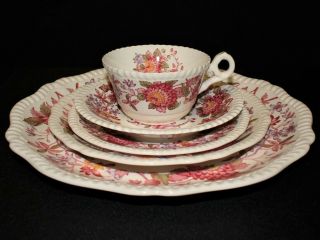 Copeland Spode Aster Gadroon 5 - Piece China Place Setting,  England