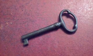 Vintage Or Antique Smaller Skeleton Key For Dest Trunk Or Cabinet Hollow Barrel