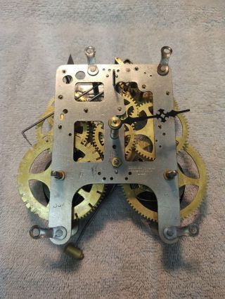 Antique Wm Gilbert Clock Co Winsted Conn.  Clock Movement Steel And Brass Usa