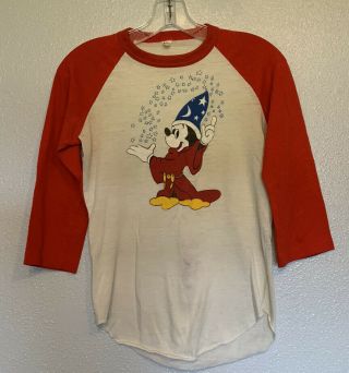 Vintage Disney Fantasia Mickey Mouse T - Shirt Single Stitch Small