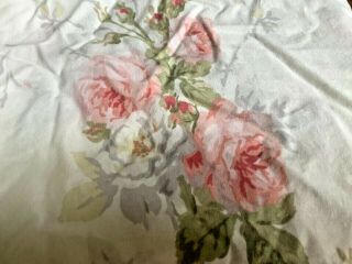 Vintage Ralph Lauren Faye Meadow Way Floral Pink Roses One Pillow Case Standard