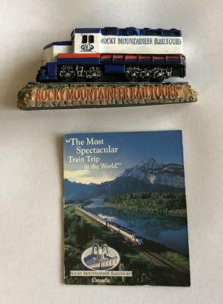 Vintage / Rocky Mountaineer Rail Tours Canada Rail Road Magnets Set Of 2 Trains