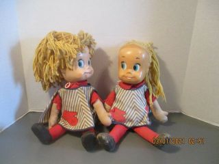 2 Vintage 16 " Mattel Sister Belle Dolls For Repair Or Parts