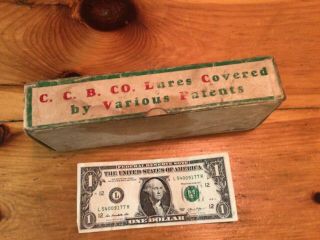 Vintage Creek Chub Bait Co.  Striper Pikie 2 - Pc Lure Box Only (no Lure) Good Cond.
