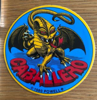 /// Rare Vintage Powell Peralta Steve Caballero Sticker ///