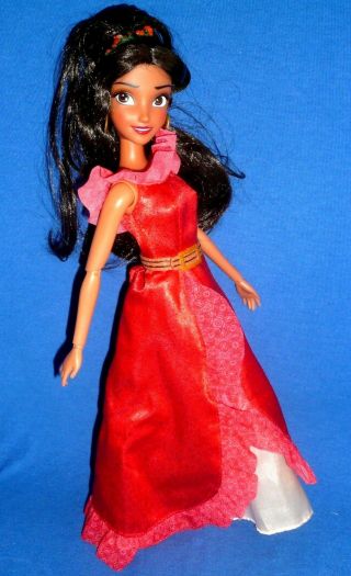 Disney Store Barbie Size Elena Of Avalor Doll & Dress