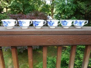 Vintage Royal Copenhagen Blue Flower Set Of 6 Coffee/ Tea Cups,  All 6 Are Seconds