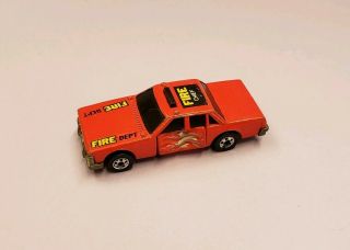 1983 Mattel Hot Wheels Crack Ups Fire Smasher Chief Fire Dept Car Vtg.