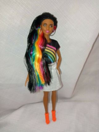 Barbie Rainbow Sparkle Hair Doll African American Doll 12 "