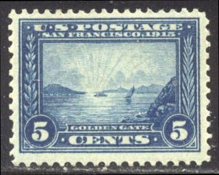 U.  S.  399 Beauty - 1913 5c Pan - Pacific ($70)