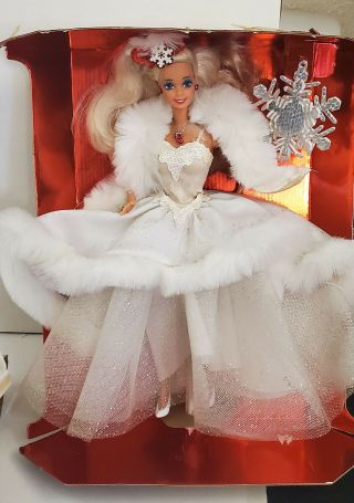 1989 Mattel Happy Holidays Barbie Doll 3523 Special Edition Christmas Open Box