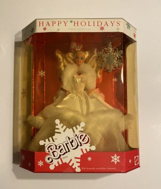 Happy Holidays Barbie Doll 1989 Mattel 3523 Special Edition Christmas.