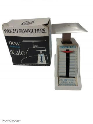 Vintage Weight Watchers Food/cooking Scale Official 1968 - (retro/vtg)