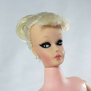Vintage Barbie Clone Babette Platinum Blonde Ponytail Starfish Hands Pink Body