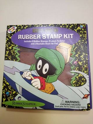 Vintage Marvin The Martian Rubber Stamp Kit By Rubber Stampede