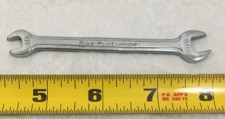Vintage Blue - Point Supreme A - 810 1/4 " X 5/16 " Double Open - End Wrench,  Usa