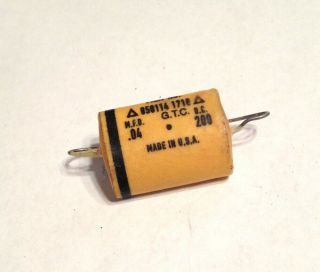 Set Of Two (2) Tone Capacitors For Guitar - Flat Vintage Style