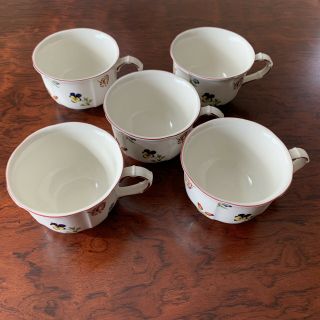 Vintage Villeroy & Boch Petite Fleur (5) Cups And (1) Saucer Luxembourg