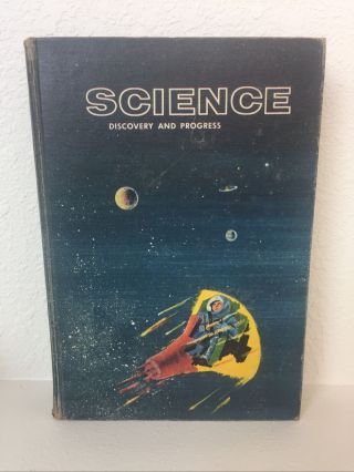 Vintage Retro Book Decor Science Discovery And Progress 1961