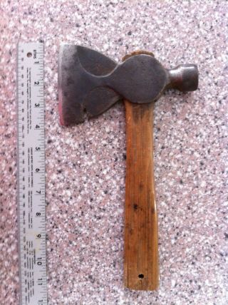 Antique Hammer Hatchet With Heavy Phantom Bevels And Nail Puller