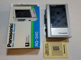 Vintage Panasonic Cassette Recorder Player Rq - 340 Walkman Perfect