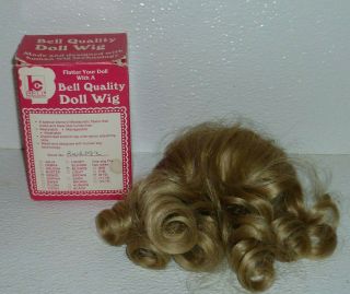 Bell Doll Wig Renee Blonde Size 9 - 10 Vtg But
