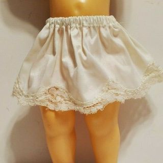 Vintage White Half Slip With Lace Fits 16 " Terri Lee Doll - No Doll
