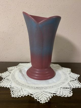 Vintage Van Briggle Mulberry Persian Blue Pottery 7 " Vase