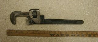 Antique Trimont Mfg.  Co.  12 " Trimo All Steel Pipe Wrench,  2 " Capacity,  Xlint