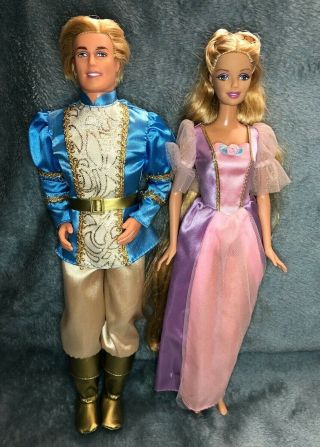 Barbie As Rapunzel And Talking Prince Stefan Doll From Barbie As Rapunzel 2002