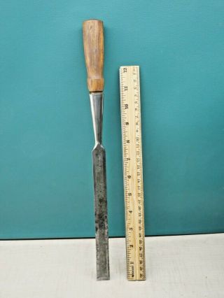 Old Wood Tools Vintage 3/4 " Ohio Tool Co Bevel Edge Socket Chisel