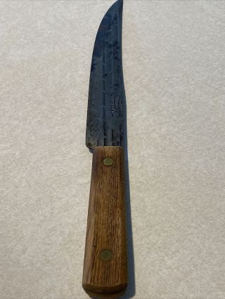 Vintage Ontario Knife Co 8 " Blade Old Hickory Butcher Knife Made In Usa