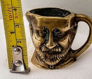 Antique Miniature Brass William Shakespeare 