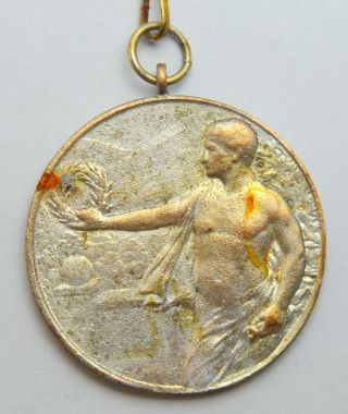 Antique Balaton Lake Balatonfoldvar Hungary 1941 Bronze Sport Prize Medal