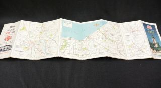 Vintage 1940s Sohio Road Map of Ohio; Standard Oil Co,  Ohio 3