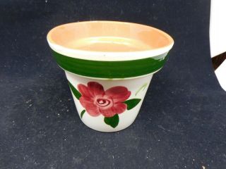 Vintage 5 " Stangl Pottery Trenton Nj Usa Small Hand Painted Flower Pot