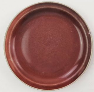 Iron Mountain Stoneware Plate 11 Inch Plum Red