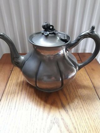 Vintage Thomas Otley & Sons Pewter Tea Pot