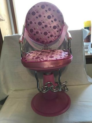 Our Generation Battat Fits American Girl Doll Pink Salon Spa Chair For 18 " Dolls