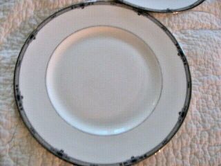 3 Wedgwood Bone China Amherst Platinum 10 3/4 " Dinner Plate (s) England