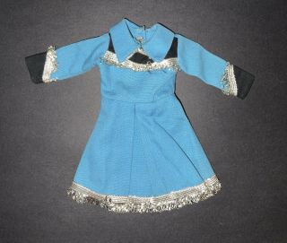 Vintage Vogue Ginny Or Jill ? Doll Blue Western Cowgirl Dress
