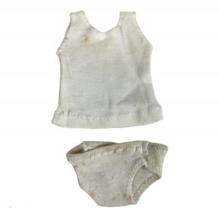 Vintage 1980s Sasha Doll Clothing - Plain Jersey Undershirt and Underpants Set 2
