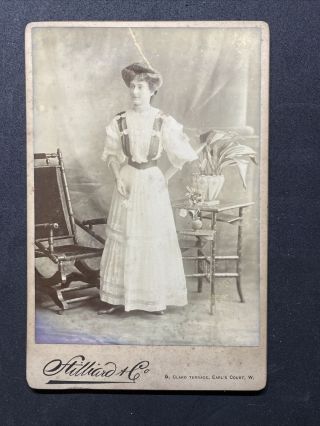 Victorian Photo: Cabinet Card: Young Lady Named Fuller (nee Perdue) Stilliard