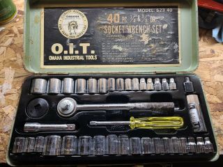 Vintage Omaha Industrial Tools Socket Set