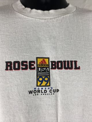 Vintage Adidas Fifa 1999 Women’s World Cup Soccer Usa Sz L T Shirt
