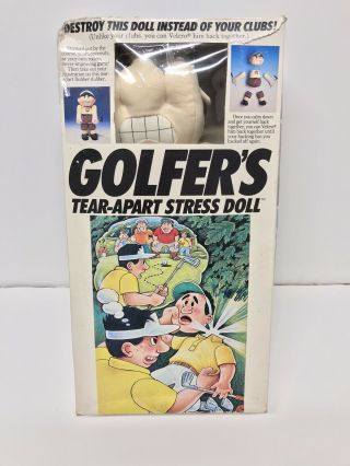 Vintage Golf 1989 Plush Golfer’s Tear - Apart Stress Doll