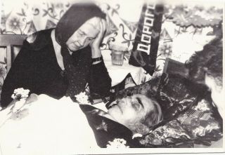 Post Mortem - Man In Coffin,  Funeral,  Dead,  Vintage Photo