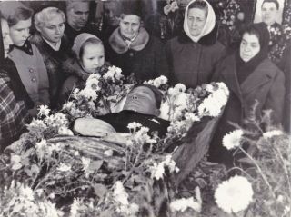 Post Mortem - Young Man In Coffin,  Funeral - Vintage Photo