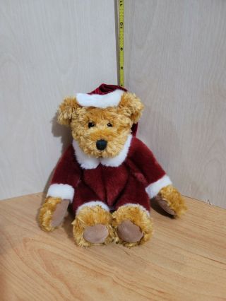 Russ Bears From The Past Kris Teddy Bear Plush Beanie Jointed Vintage Christmas
